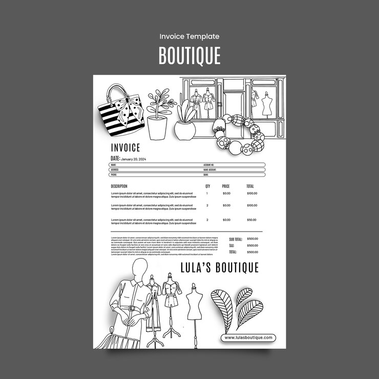 PSD gratuit conception de modèles de boutique