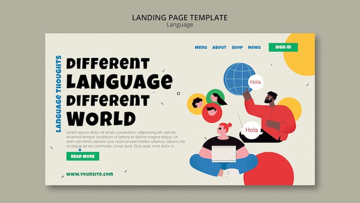 PSD gratuit conception de modèles de langue