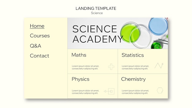 PSD gratuit conception de modèles scientifiques