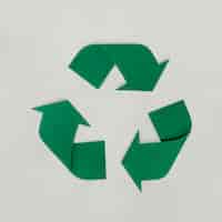 PSD gratuit conception de papier d'artisanat de l'icône de recyclage