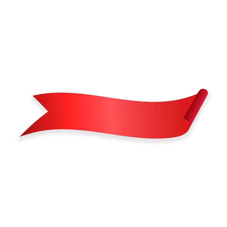 PSD gratuit conception réaliste de l'étiquette rouge