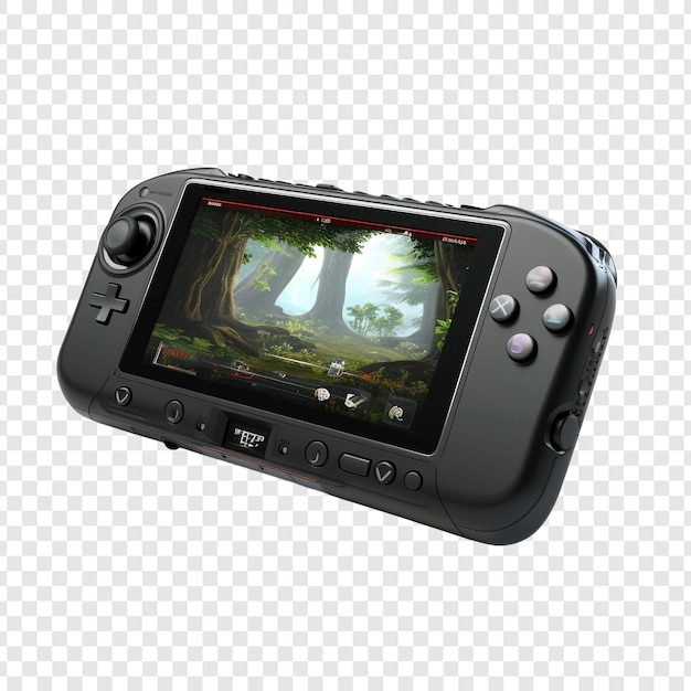 PSD gratuit console de jeu portable 3d vidéo portable isolée sur un fond transparent