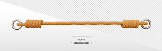 Corde avec œillets rendu en 3D