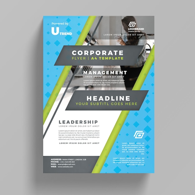 PSD gratuit corporate business flyer