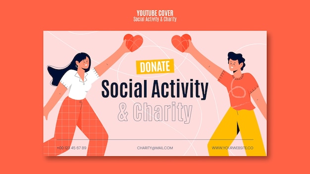 Couverture youtube de l'activité sociale et de la charité
