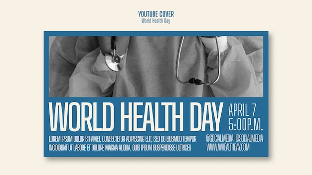 Couverture Youtube De La Célébration De La Journée Mondiale De La Santé