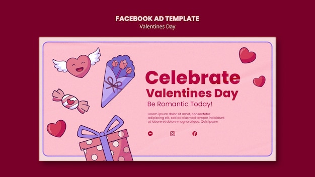 PSD gratuit création d'un modèle pour la saint-valentin