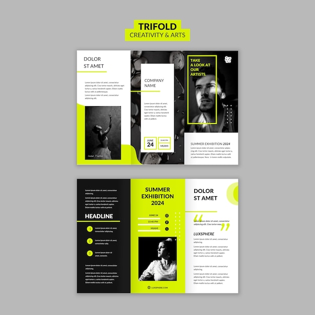 PSD gratuit creativity and arts template design