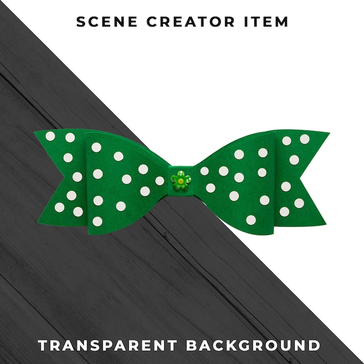 PSD gratuit décoration de cravate en papier isolée avec un tracé de détourage.