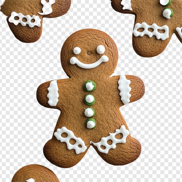 PSD gratuit un délicieux biscuit d'homme au pain d'épice