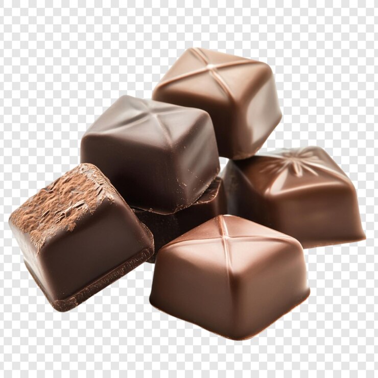 PSD gratuit les délicieux cubes de chocolat sont un régal tentant