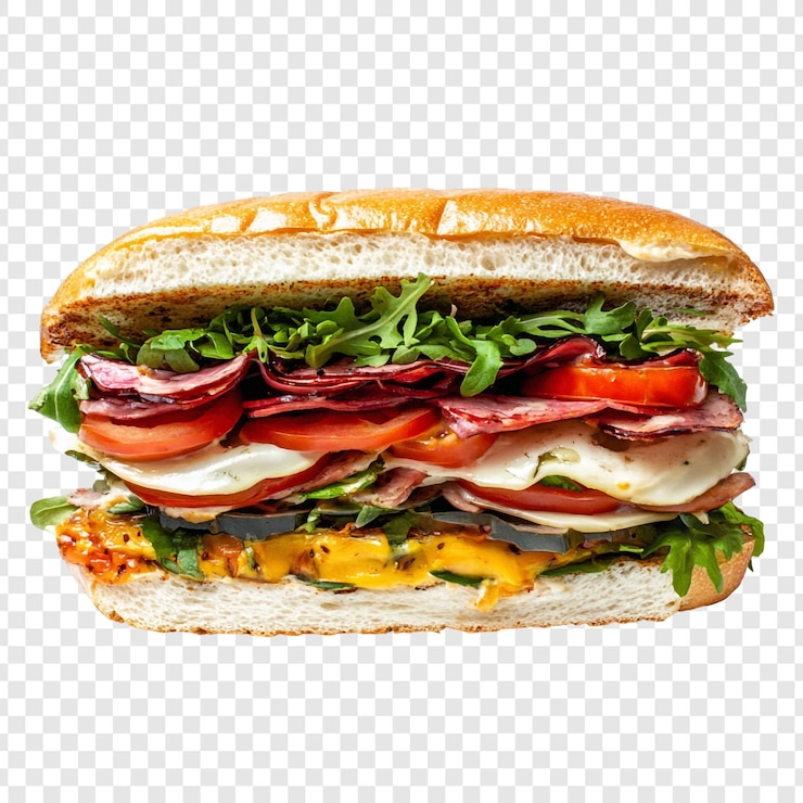 PSD gratuit un délicieux sandwich italien.