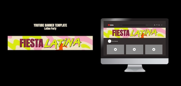 PSD gratuit design de modèle de fête latino