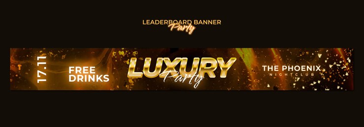 PSD gratuit design de modèle de fête de luxe
