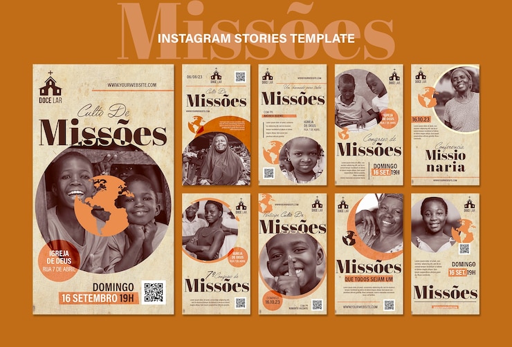 PSD gratuit design plat misso histoires instagram
