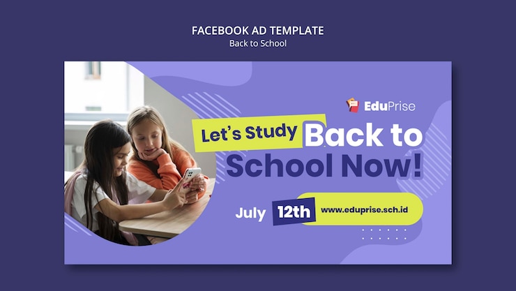 PSD gratuit design plat retour au modèle de l'école