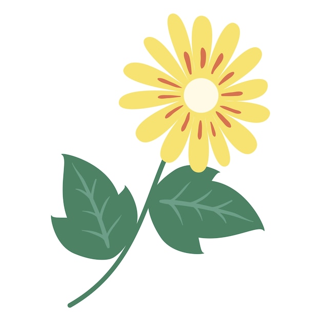 Dessin de fleurs dessiné à la main