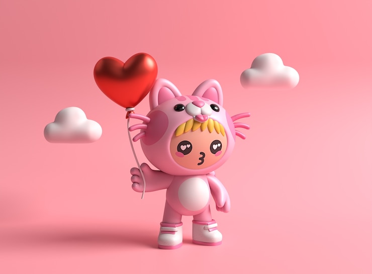 PSD gratuit dessin de fond pour la fête de la saint-valentin