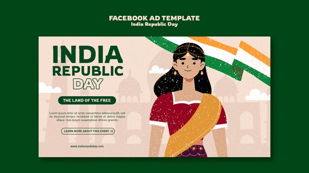 PSD gratuit dessin de modèle du jour de l'indépendance de l'inde