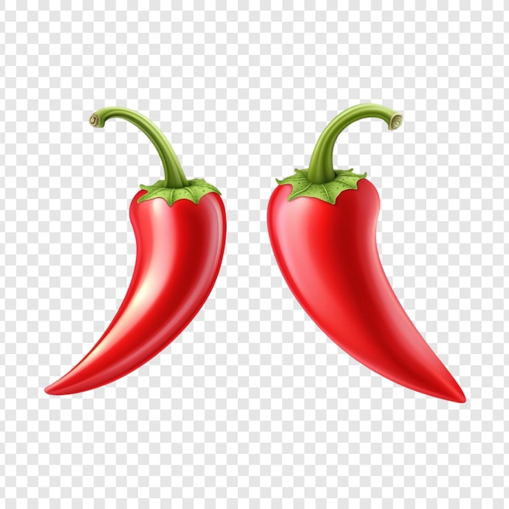 PSD gratuit deux piments rouges une image culinaire vibrante