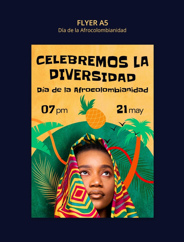 PSD gratuit dia de la afrocolombianidad est un modèle de conception.