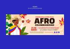 PSD gratuit dia de la afrocolombianidad est un modèle de conception.