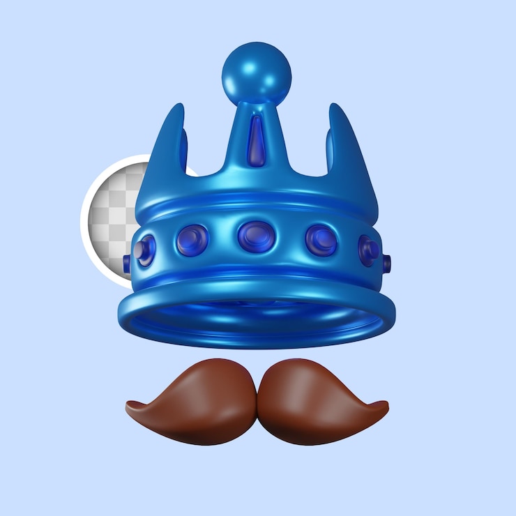 PSD gratuit dia dos pais illustration 3d de la couronne du jour du père
