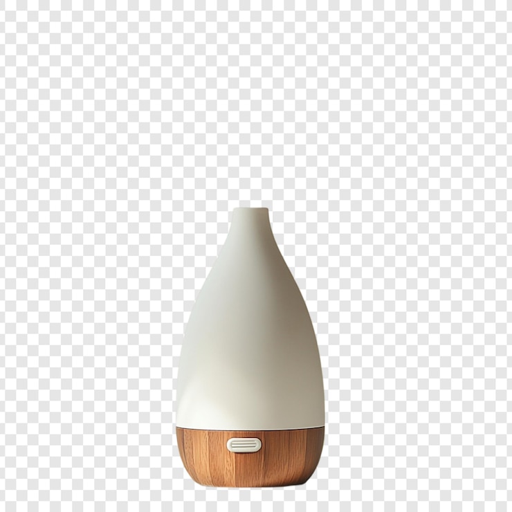 PSD gratuit diffuseur d'huile essentielle en céramique élégante avec base en bois