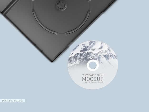 PSD gratuit disque compact avec maquette de couverture