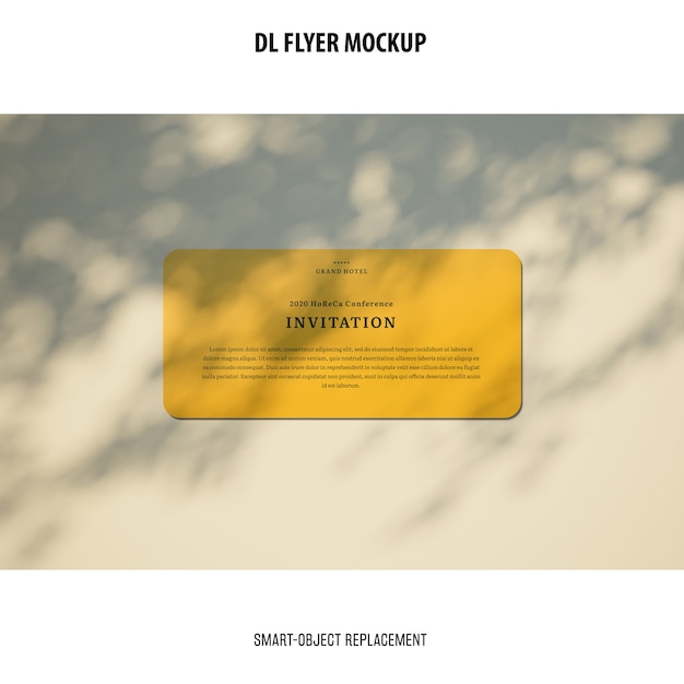 PSD gratuit dl flyer mockup