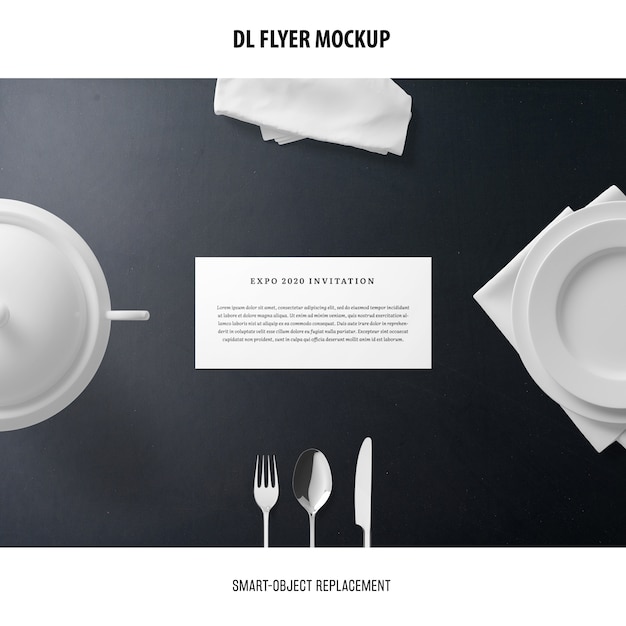 PSD gratuit dl flyer mockup