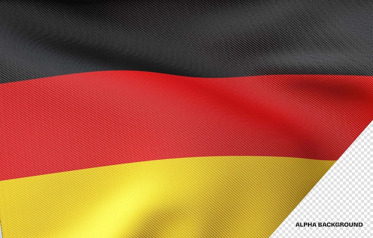 PSD gratuit drapeau 3d de l'allemagne