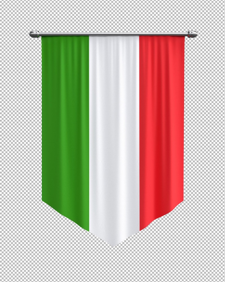 PSD gratuit drapeau de l'italie