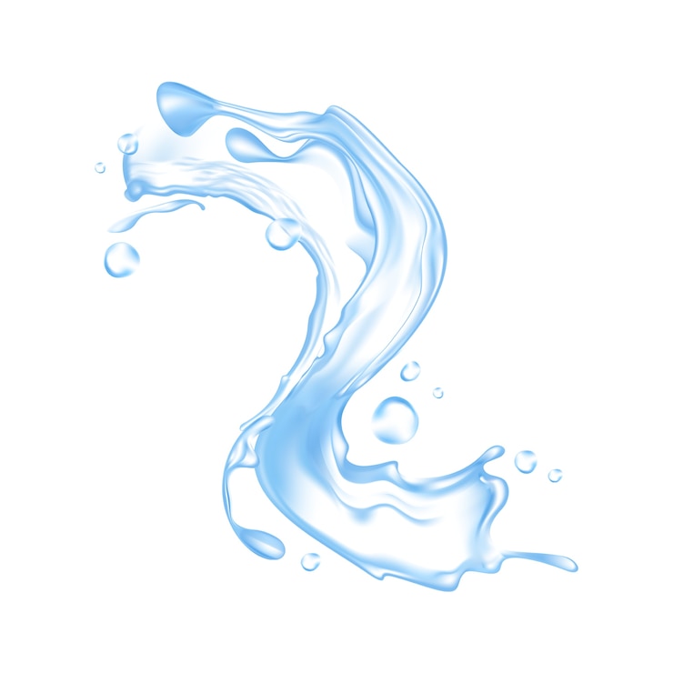 PSD gratuit éclaboussure d'eau isolée