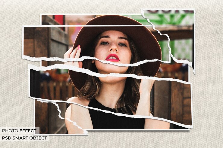 PSD gratuit effet de photo collage