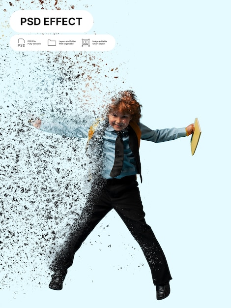 PSD gratuit effet photo de dispersion