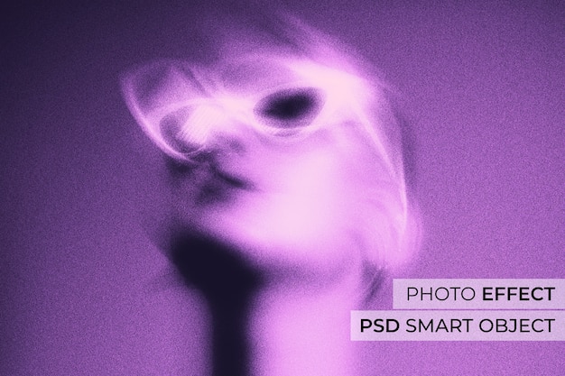 PSD gratuit effet de photo flou de mouvement rêveur