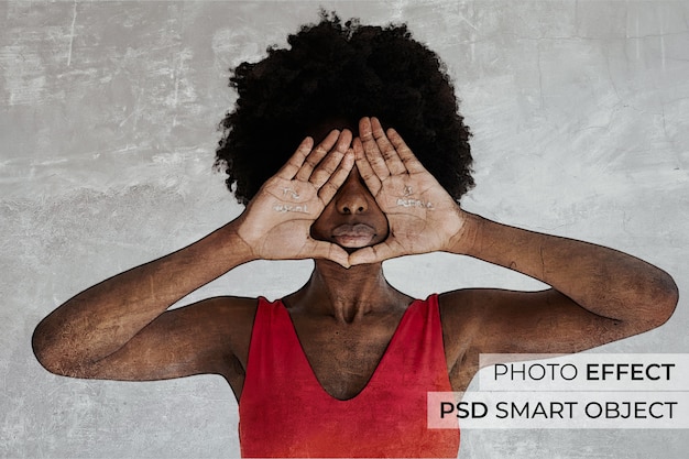 PSD gratuit effet photo de mur en béton