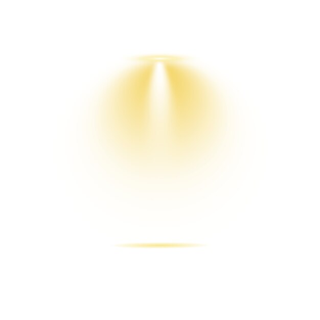 Effet de rayon de lumière doré