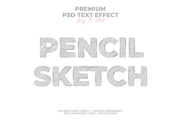 Effet De Style Crayon PSD Premium