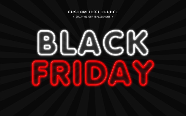 PSD gratuit effet de style de texte 3d black friday