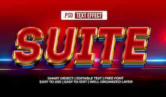 PSD gratuit effet de style de texte de suite