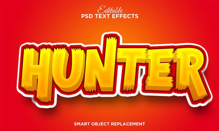 PSD gratuit effet de texte de dessin animé fantaisie