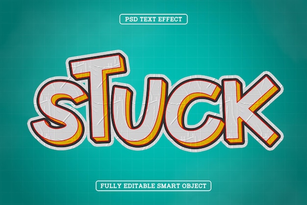 Effet de texte en gras dans le style d' autocollant