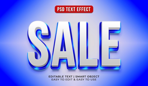 PSD gratuit effet de texte de style de vente