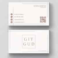 PSD gratuit elegant minimal business card