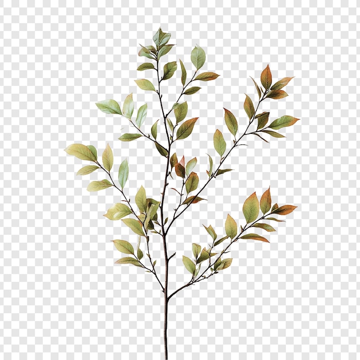 PSD gratuit une élégante brindille d'automne fait l'objet d'une étude botanique