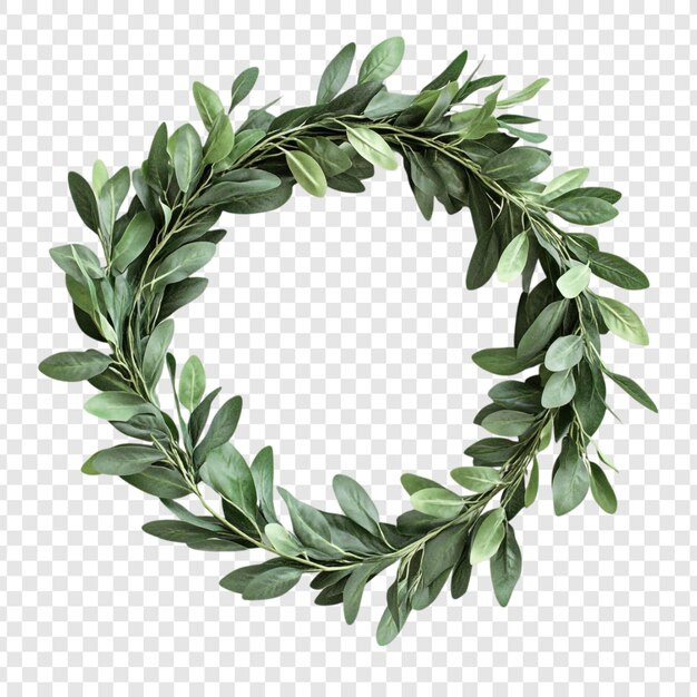 Élégante couronne de feuilles vertes parfaite pour les célébrations de mariage et la décoration de la maison