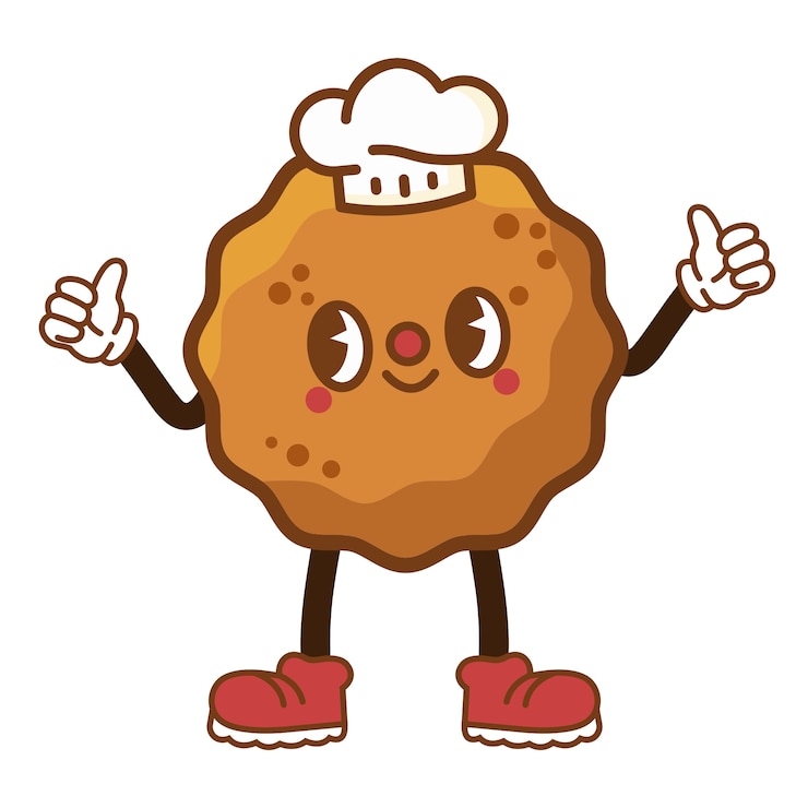 PSD gratuit élément de caractère de cookie