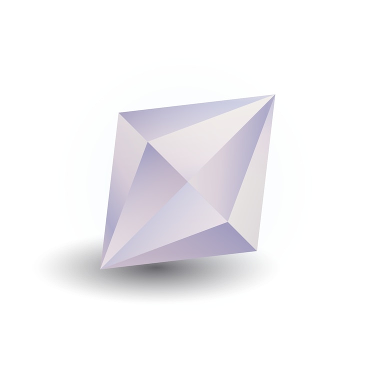 PSD gratuit élément de diamant isolé